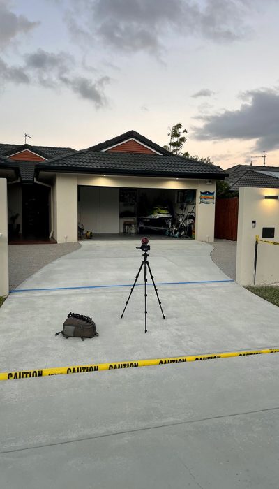 Water Attack Pressure Washing – Concrete sealing Concrete sealing - House Driveway Before